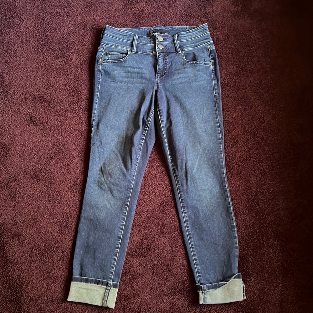 Torrid Denim med-dark wash tapered leg size 10